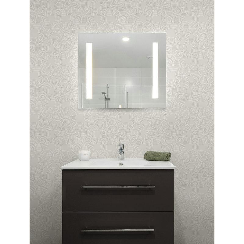 Papier peint géométrique non collé Seabrook Designs, Ivoire; crème