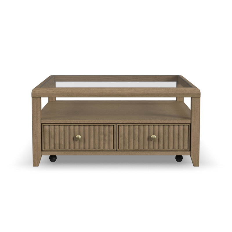 Drift Square Coffee Table With Casters