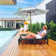 Alizay 74" Long Outdoor Resin Reclining Chaise Lounge