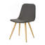 Chaise de salle à manger GILA avec pieds de transfert de chaleur, ensemble de 2