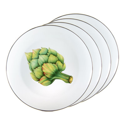 Set of 4 Fresh Produce Dinner Plates