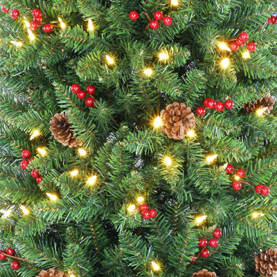 9' Pre-Lit Golden Christmas Garland