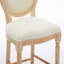 Deux tabourets de bar en bois, tabourets de bar en bois avec siège rembourré, tabouret de bar à cadre en bois pour la cuisine, la salle à manger, le bar