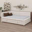L-Shaped Upholstered Daybed With Pop Up Trundle And USB Ports-1461069337