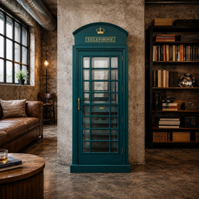 Armoire de bar avec cabine téléphonique Marroquin par RAM Game Room