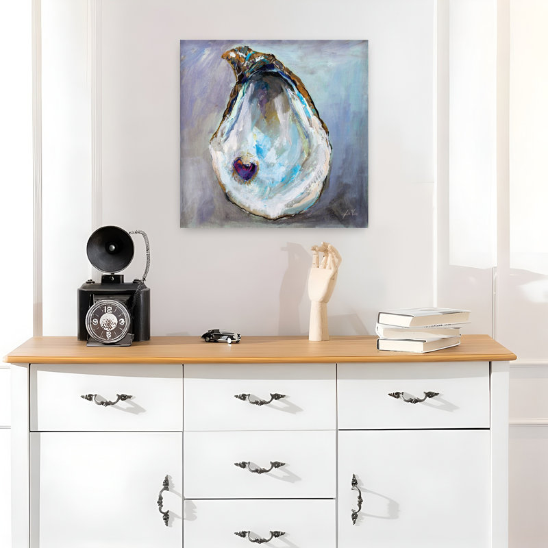 Art côtier à cœur ouvert, H 18 po x l 18 po