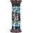 Tiffany Style Stained Glass Floor Lamp With Rose Flower Design, Handmade Pedestal Lamp For Home Decor