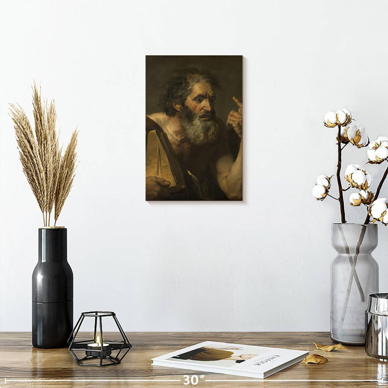 Leisha Ancient Philosopher, 30" H x 20" W