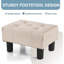 Tabouret d'appoint en bois massif Etherson-2105953589