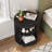 Yeva 19.7" Mid Century Modern Nightstand, Round Bedside Table With Open Shelf-229015159-229722784