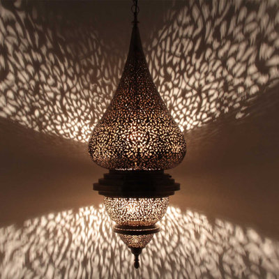100cm H Copper Pendant Shade ( Screw On ) in Black