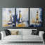 Série Sea and Shore C XXVII - Ensemble de toiles tendues avec châssis Premium - Prêt à être accroché-2111629582