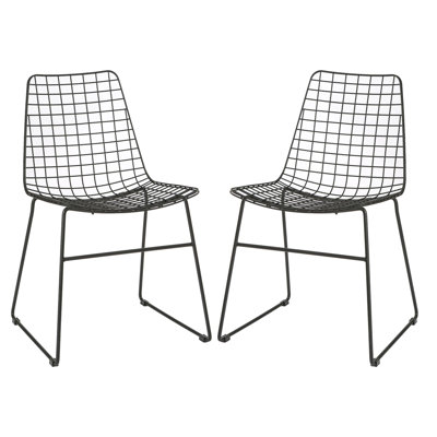 42 cm H Cross Back Side Chair