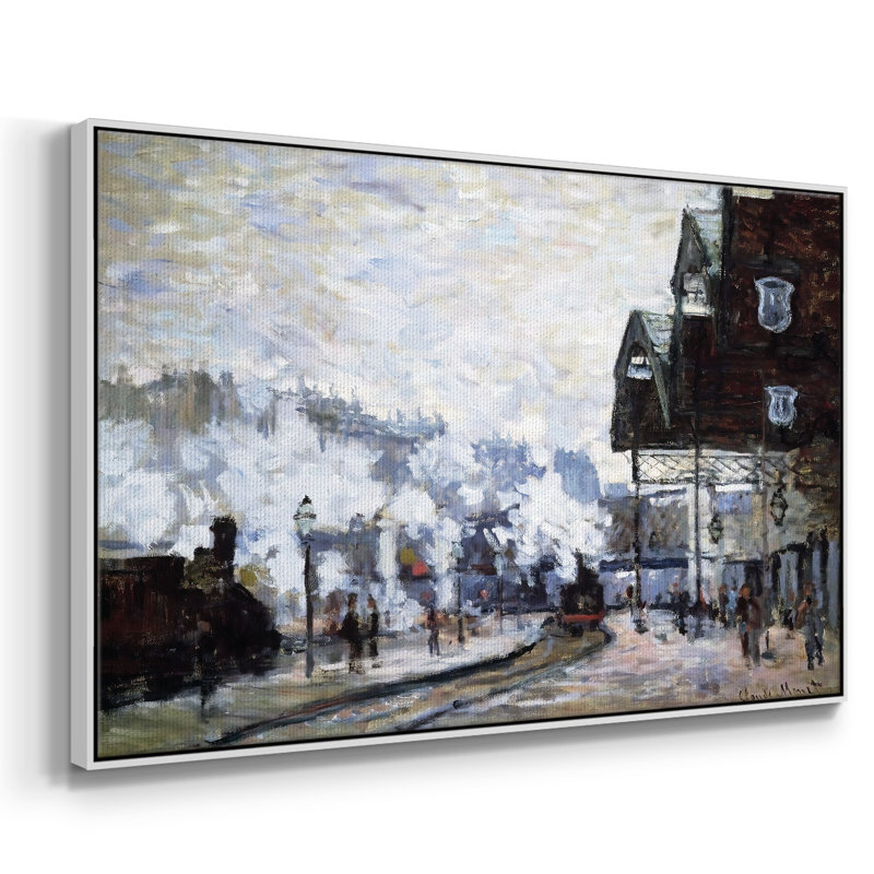 Saint encadré sur toile, Toile tendue avec cadre blanc, H 25 po x l 37 po x P 2 po