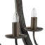 Lustre - 4 lumières en métal, luminaire suspendu avec fonction de chaîne réglable