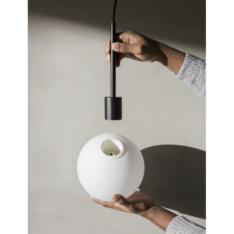 TR Bulb Series 1 - Light Pendant, Matte White, Black