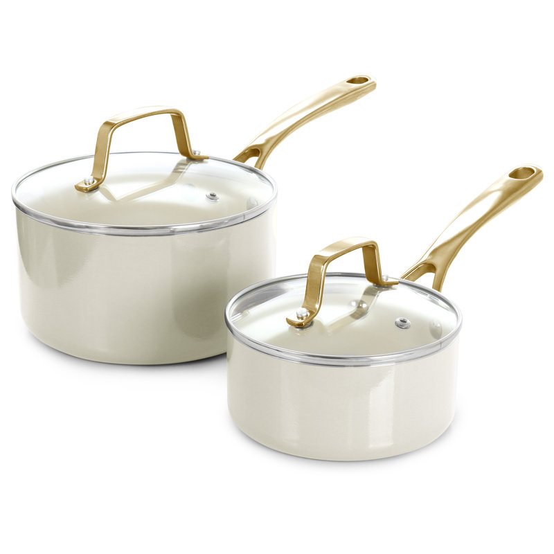 10 - Piece Aluminum Cookware Set, Linen
