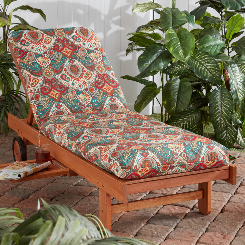 Outdoor Chaise Lounge Chair Cushion, Asbury Park