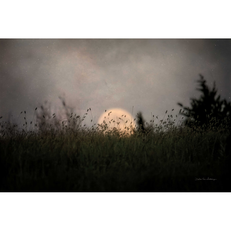 " The Prairie Moon " Color Photography Print, 20" H x 30" W