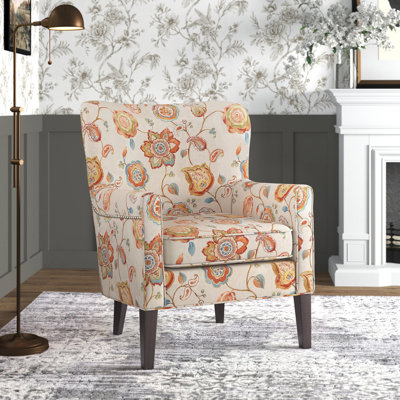 Colette Nailhead Wingback Wide Armchair