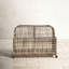 Broughton Water Resistant Metal Towel Valet with Wheels in Distressed Gray/Brown