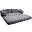 Gamme de canapés-lits modulables compressibles/pliants (gris) - Causeuse-1306212153