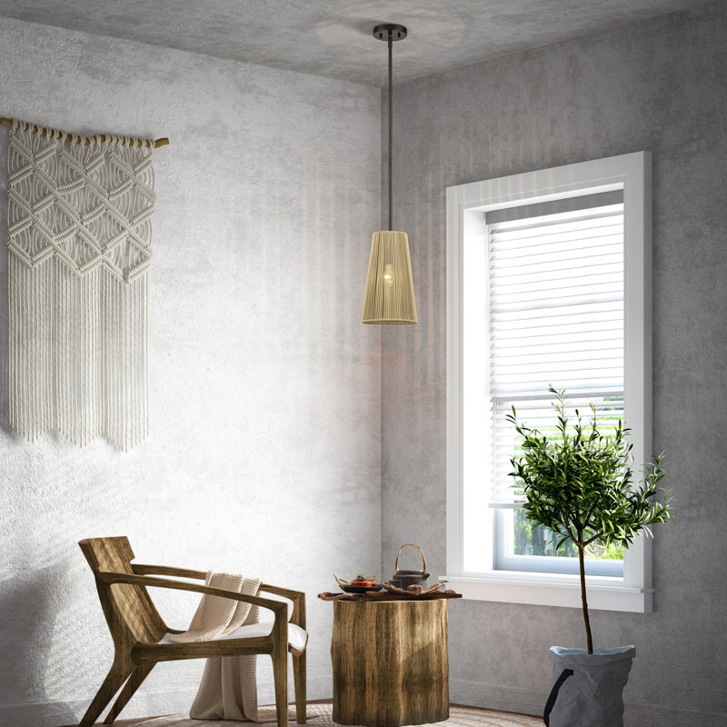Luminaire suspendu en bronze 1 lumière Aurea
