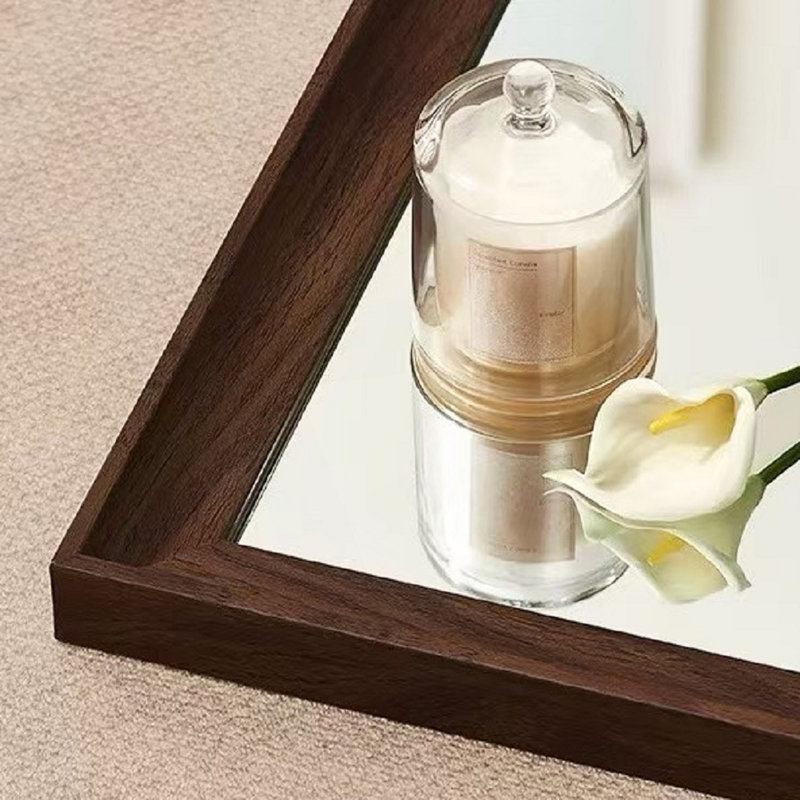 Full Length Mirror 70x31, Wall-Mounted with Faux Wooden Frame, Vintage Style, Clear Reflection, Durable and Stylish
