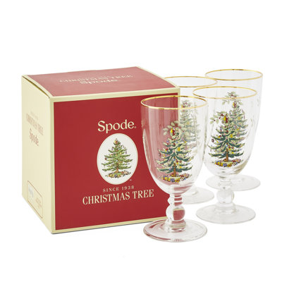 16 Oz Pedestal Goblets, Set of 4