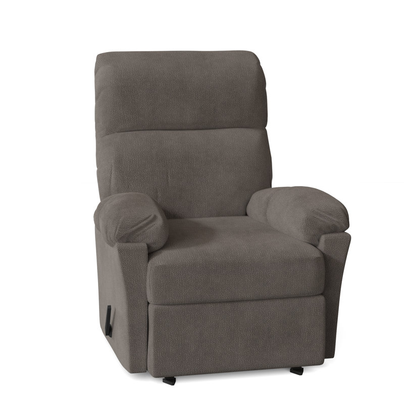 Fauteuil inclinable manuel berçant standard de 33,5 po Balmore, Chenille graphite gris performance