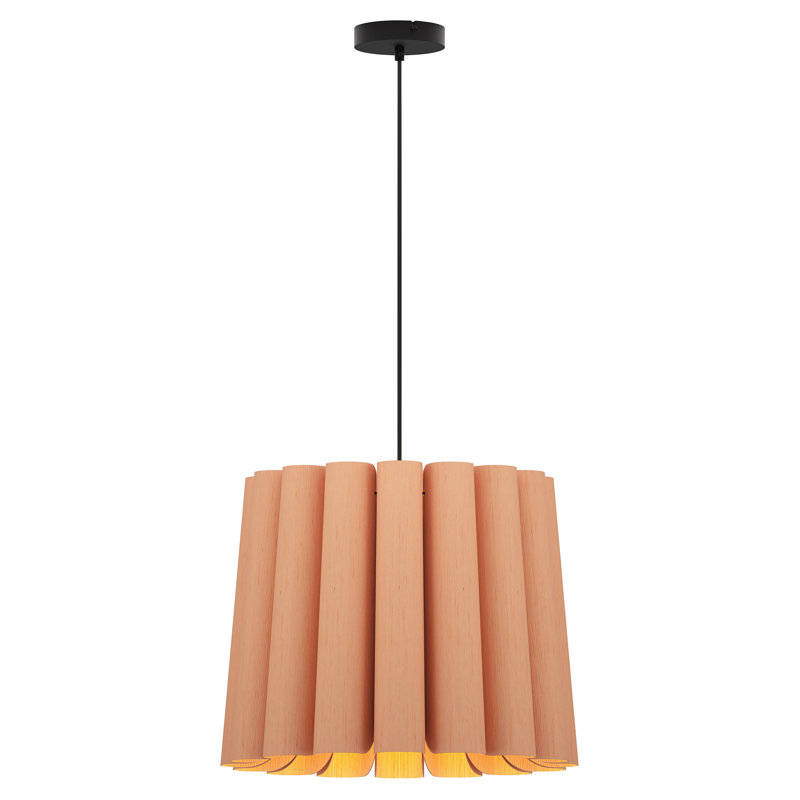 Luminaire suspendu unique à 1 lumière Renata, Rose