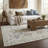 Rug Branch Darya 4' x 6' (3'11" x 5'7") Beige/Cream Oriental Indoor Area Rug, Contemporary, Medium Pile, Stain-Resistant Carpet - Living Room, Bedroom, Dining Room, and Kitchen-1683122611