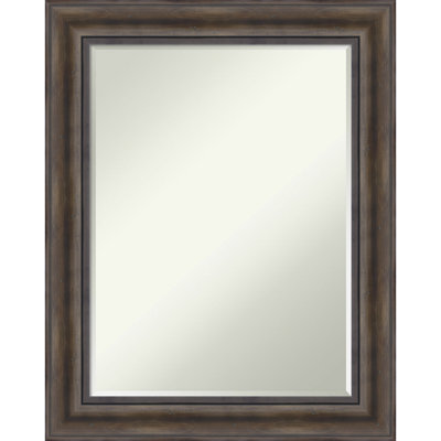 Wood Flat Wall Mirror