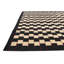 Tapis noir et blanc Orta