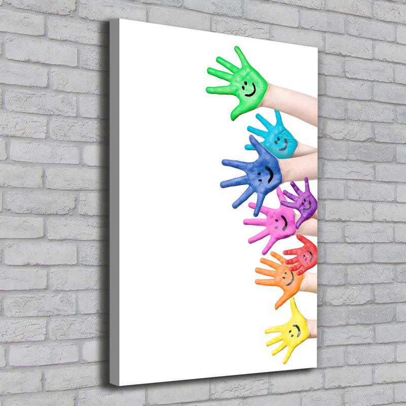 Painted Hands - Wrapped Canvas Print