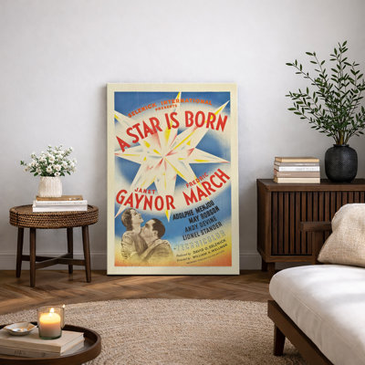 «Vintage Starburst», reproduction d'art, affiche sur toile, encadrée, impression sur toile