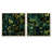 Emerald Canopy Forest - Abstract Botanicals Square Collage Set Of 2-101861838-101861839
