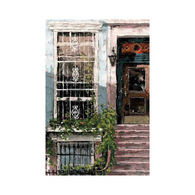 New York Neighborhood by Marie Elaine Cusson - Wrapped Canvas Gallery-Wrapped Canvas Giclée, 66.04 cm H x 45.72 cm W