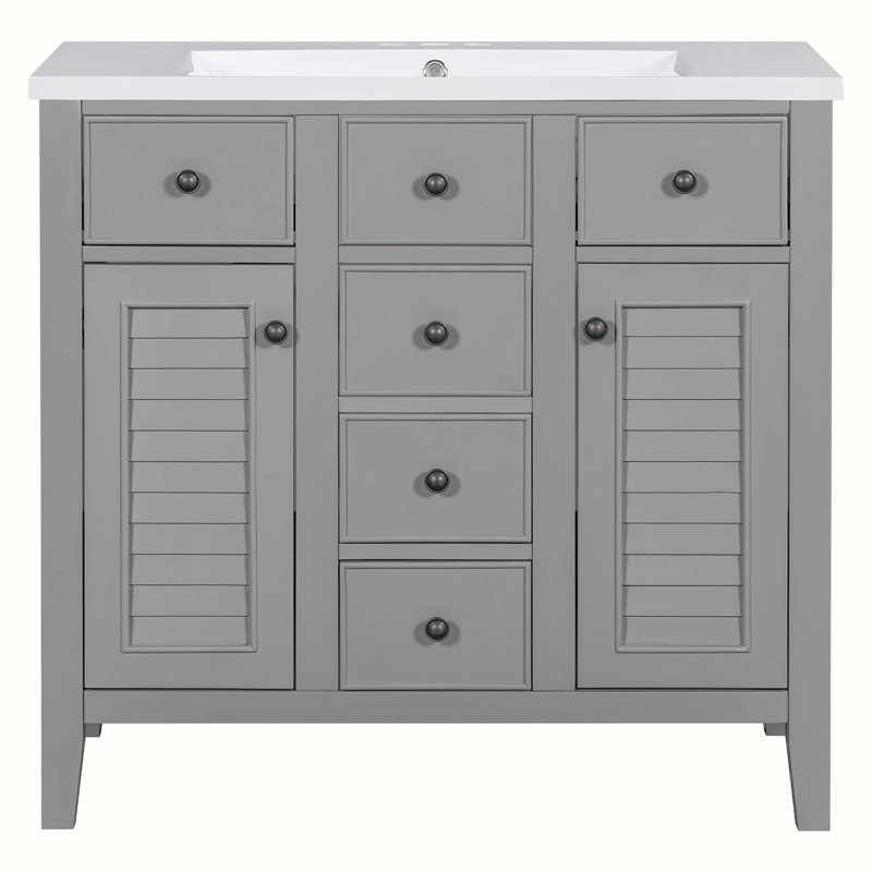 35.98 " Single Bathroom Vanity Base