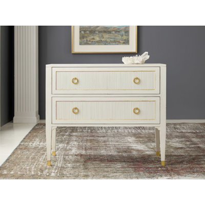 Swedish Reeded 2 Drawer Bachelor