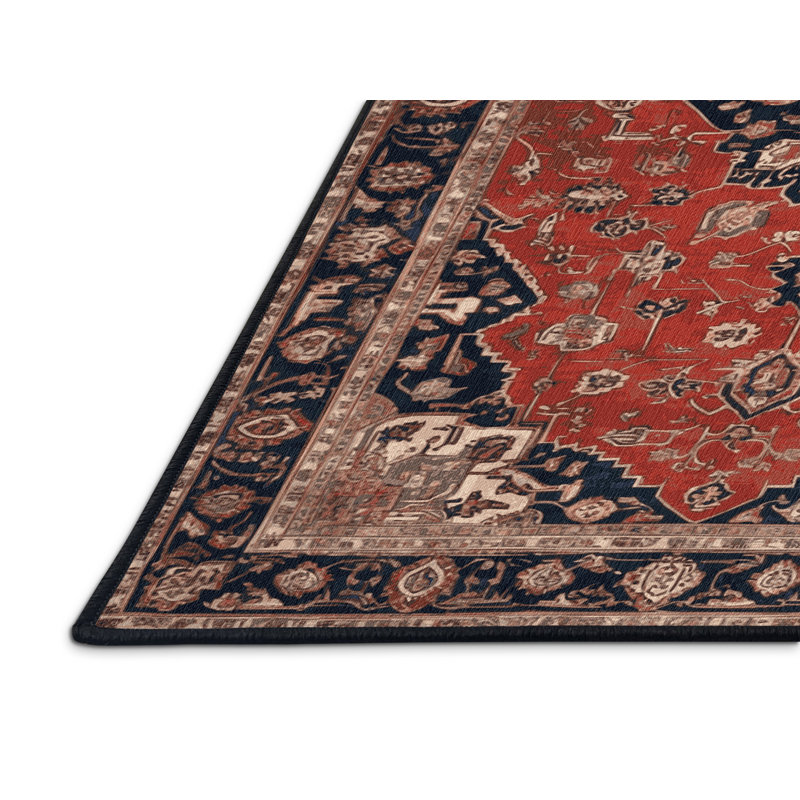 Tapis brun lavable à la machine, Rectangle 4pi x 6 pi