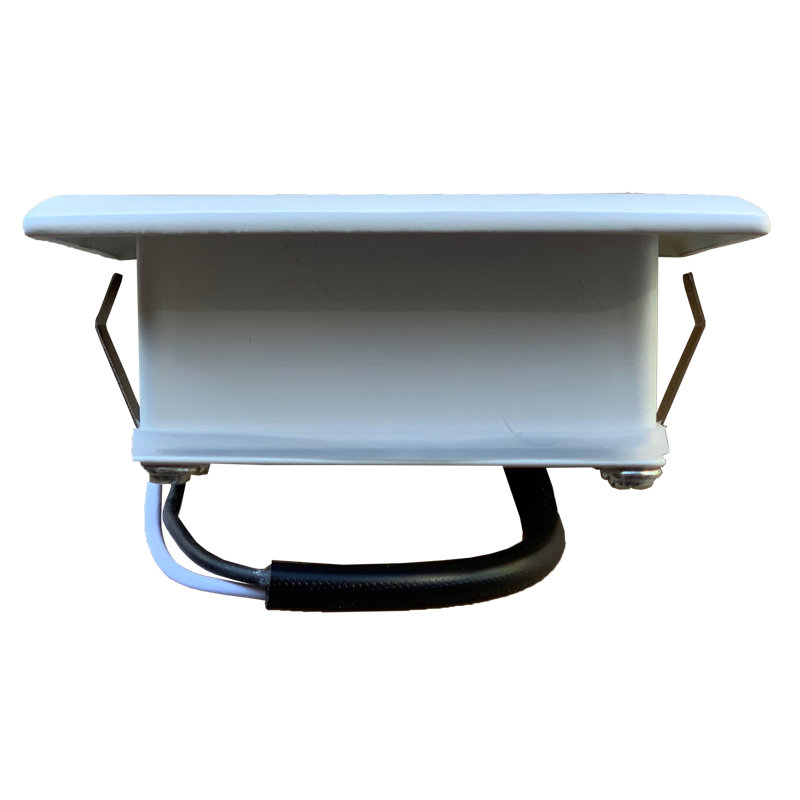 STA03 White Low Voltage Hardwired LED Step Light, White