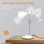 Lampe de bureau en métal, lampe de table ajustable à col de cygne, lampes de bureau d'étude pour la chambre à coucher, la salle d'étude et le bureau (blanc)-130840880-130840881