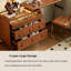 Coiffeuse modulaire en bois d'hévéa de style milieu du siècle (100 cm) – Commode indépendante séparable, tiroirs à compartiments multiples, pieds réglables en acier inoxydable, glissières silencieuses, meuble de rangement et coiffeuse multifonctionnel pour chambre à coucher