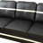 3 Pieces Upholstered Faux Leather Sectional with Ottoman-1828126808-1827255781