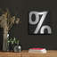«P ponctuated Black Square 4» par Michael Mullan, art mural en métal-102872643