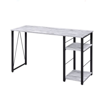 Bureau d'écriture rectangulaire avec tablette à 2 niveaux