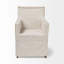 Chaise avec accoudoirs en lin Rosanella
