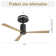 52 Inch Flush Mount Ceiling Fan with LED Light and Remote Control
