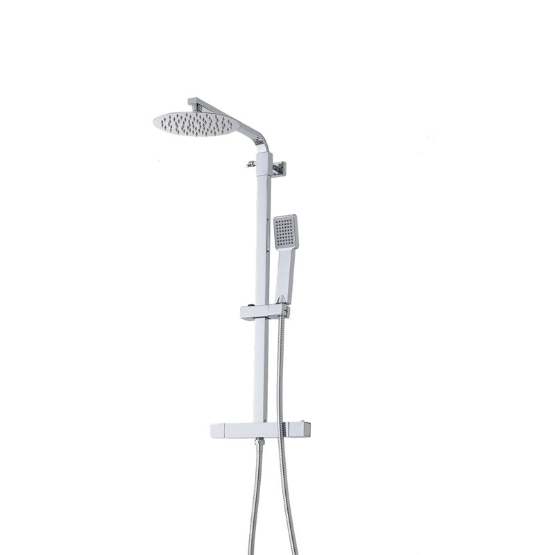 Chrome-Plated Bathroom Thermostatic Shower Mixer Set